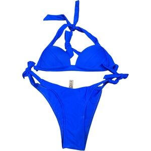 Vibrant Blue Bikini Set